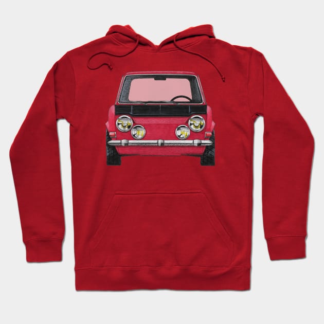 Geo3Doodles Simca Rallye Doodle Hoodie by Geo3doodles